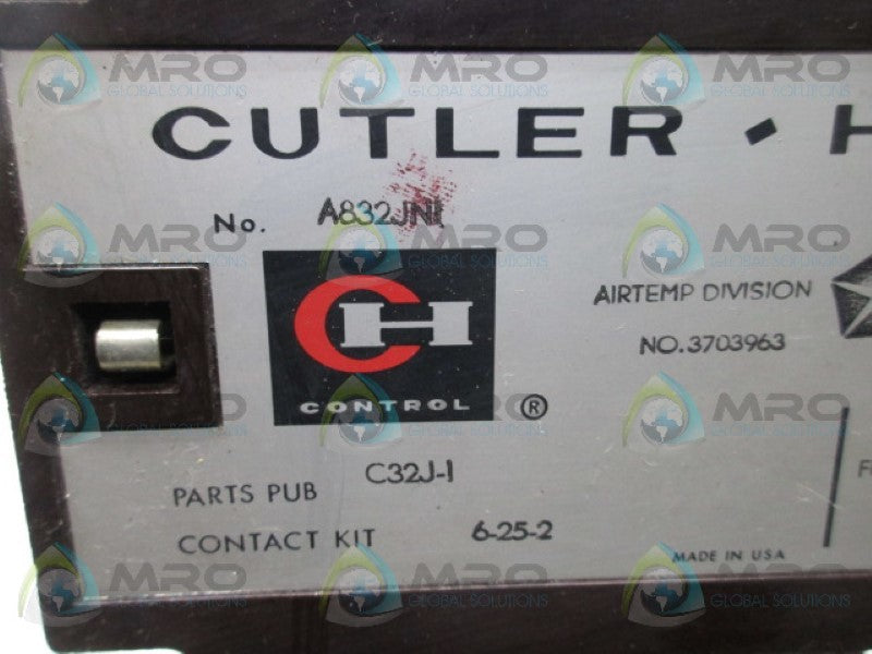 CUTLER HAMMER A832JNI STARTER  UNMP