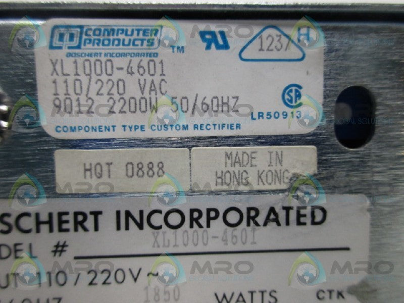 COMPUTER PRODUCTS XL1000-4601 POWER CONVERSION  NSNP