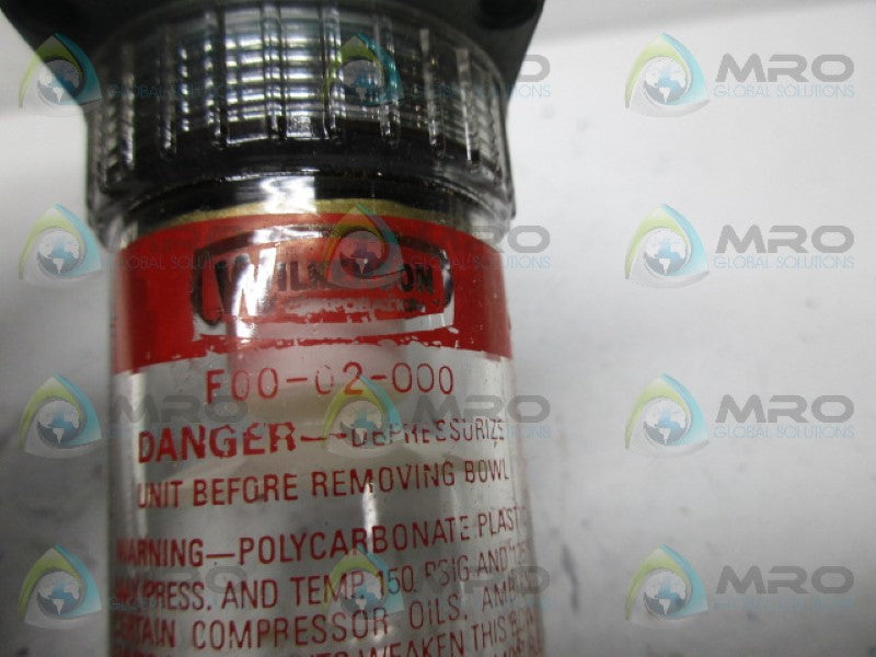 WILKERSON FILTER F00-02-000 *NEW IN BOX*