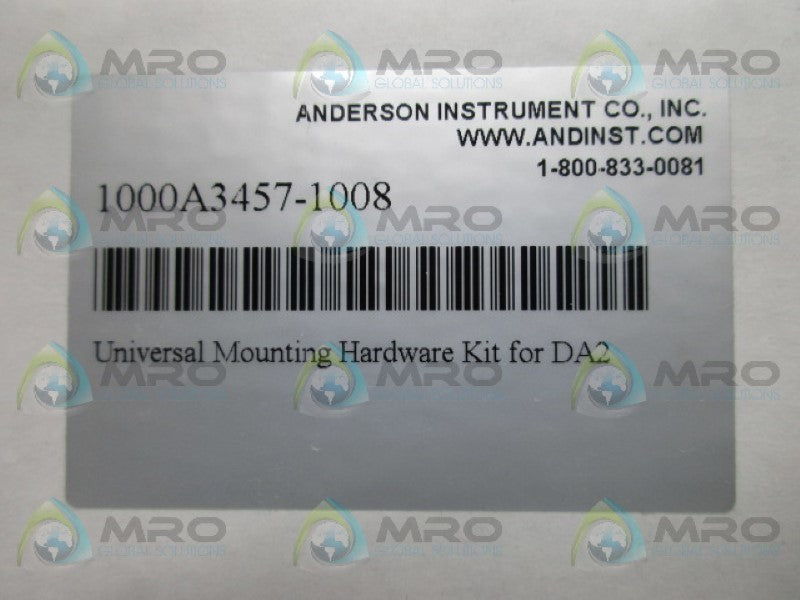 ANDERSON INSTRUMENT 1000A3457-1008 MOUNTING HARDWARE KIT  NSMP