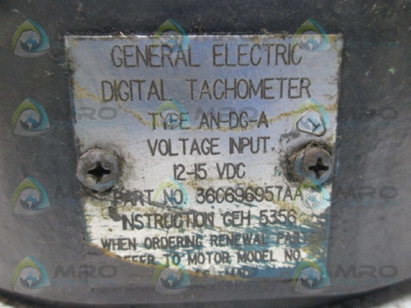 GENERAL ELECTRIC TYPE AN-DG-A 36C696957AA DIGITAL TACHOMETER UNMP