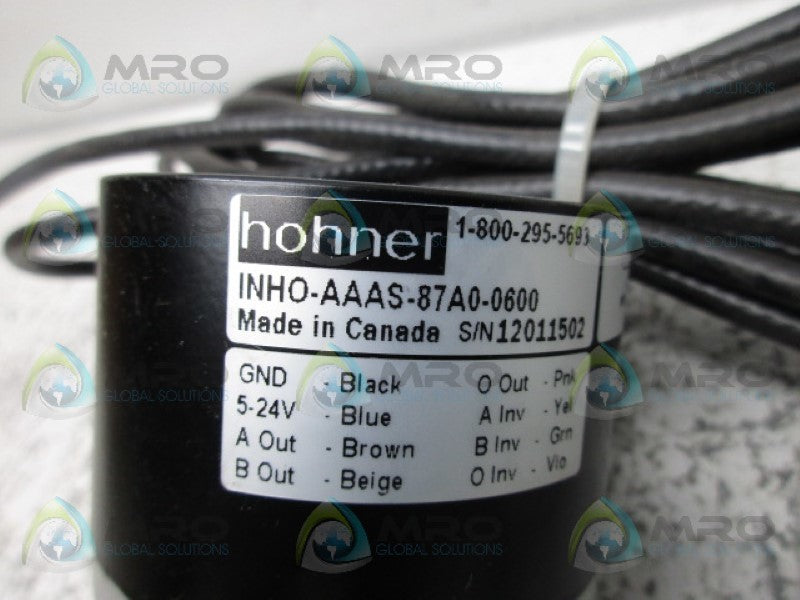 HOHNER INHO-AAAS-87AO-0600 ENCODER  NSMP