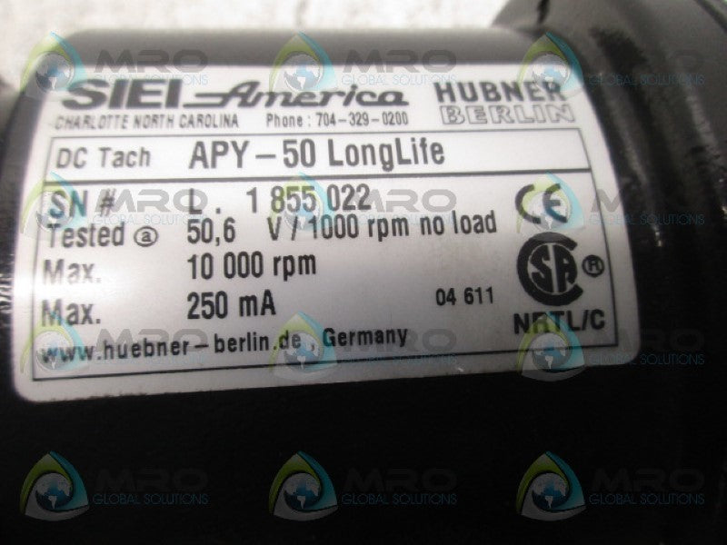 SIEI AMERICA APY-50 TACHOMETER (AS PICTURED)  NSMP