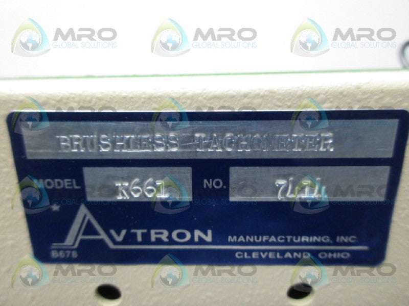 AVTRON K661C14326 BRUSHLESS TACHOMETER  NSNP