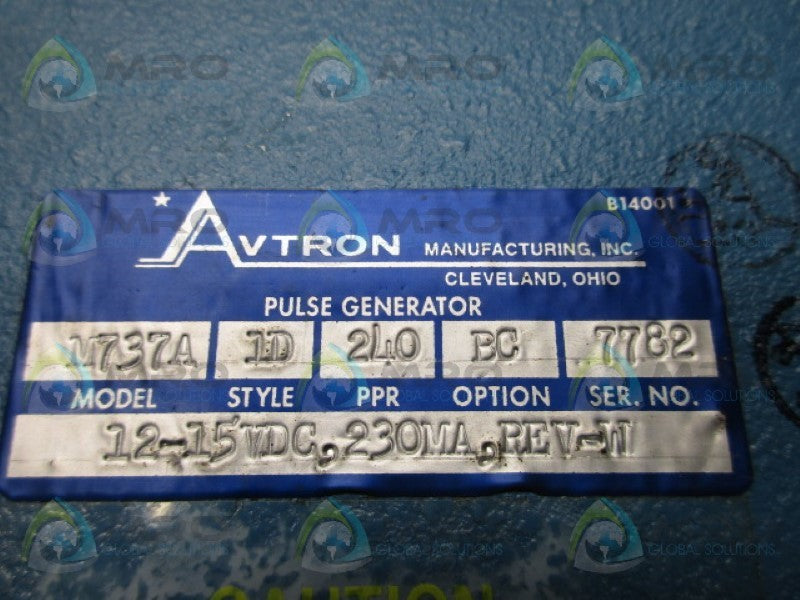 AVTRON M737A-1D-240-BC PULSE GENERATOR  NSNP