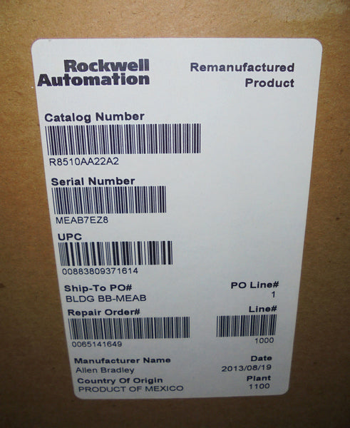 ALLEN BRADLEY 8510-AA22-A2 REMAN