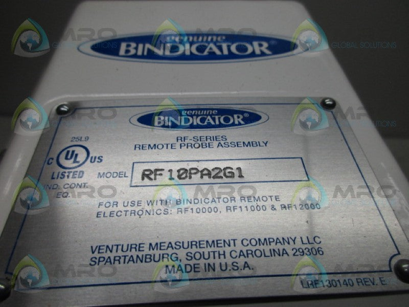 BINDICATOR RF10PA2G1 LEVEL CONTROL *NEW IN BOX*