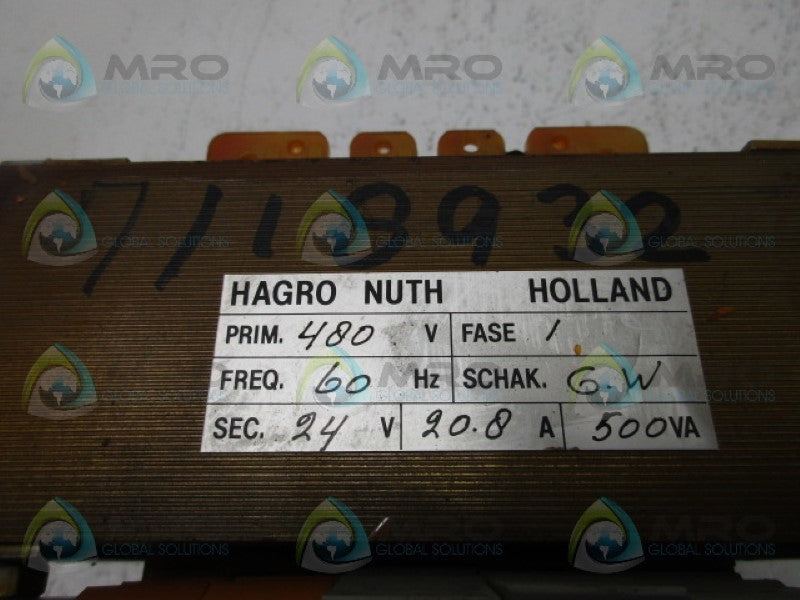 HAGRO NUTH HOLLAND 7118932 TRANSFORMER  NSNP