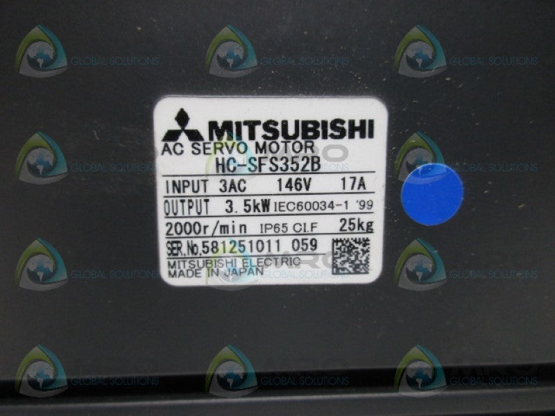 MITSUBISHI HC-SFS352B SERVO MOTOR  NSMP