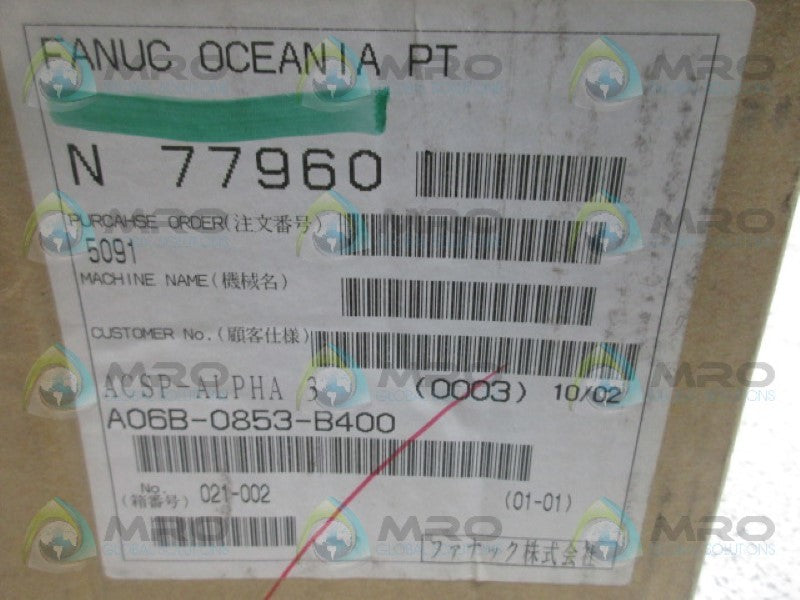 FANUC A06B-0853-B400  NSFS