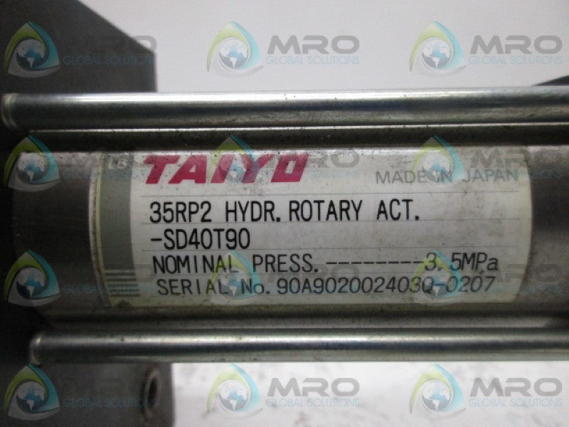 TAIYO 35RP2 HYDRAULIC ROTARY ACTUATOR   UNMP