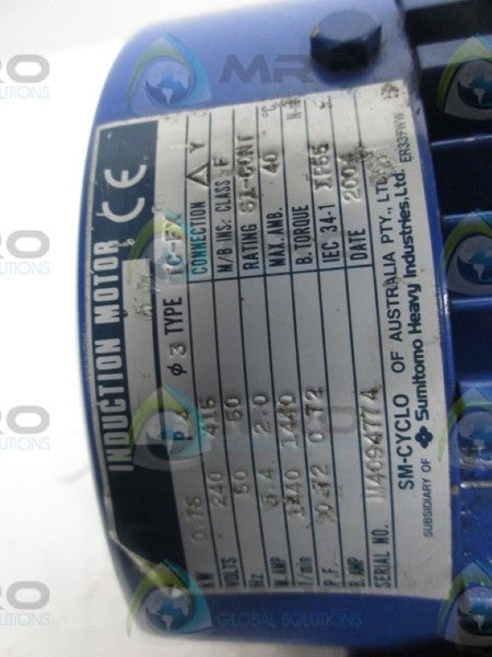 SUMITOMO CHHM1-6135DB-165 GEAR MOTOR  NSNP