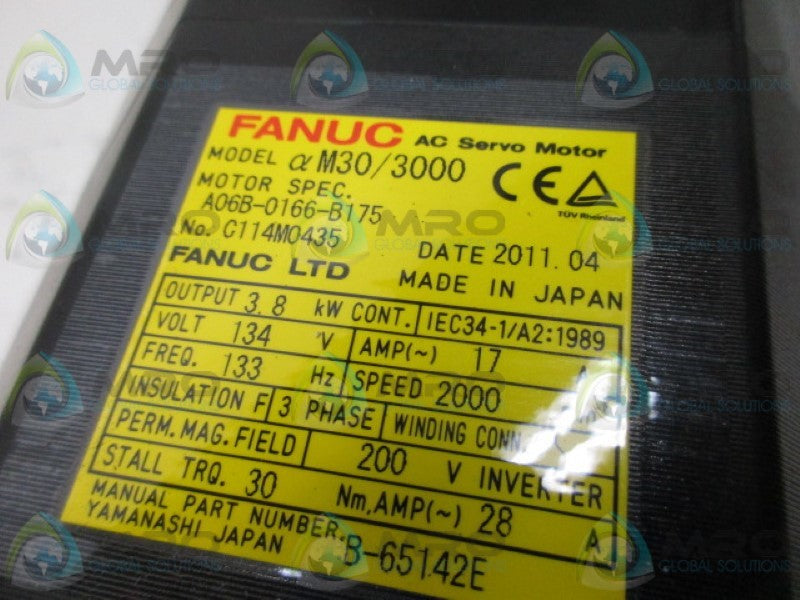 FANUC A06B-0166-B175 SERVO MOTOR  NSNP