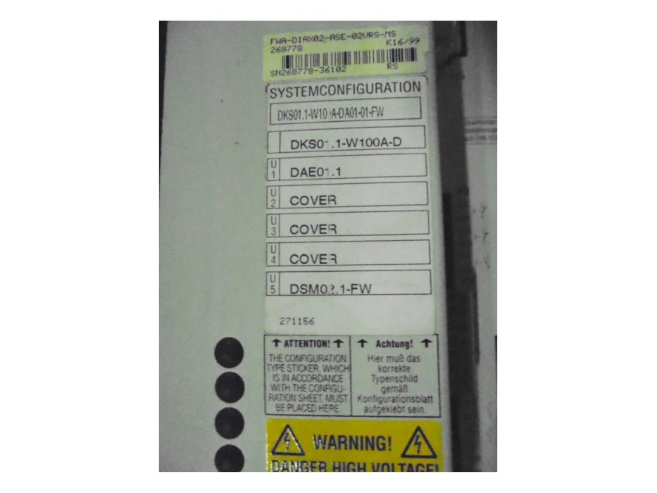 INDRAMAT DKS01.1-W100A-DA01-01-FW NSMP
