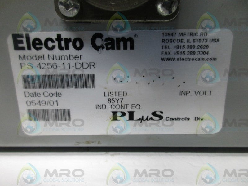 ELECTO CAM PS-4256-11-DDR ABOSLUTE GREY CODE ENCODER * USED *