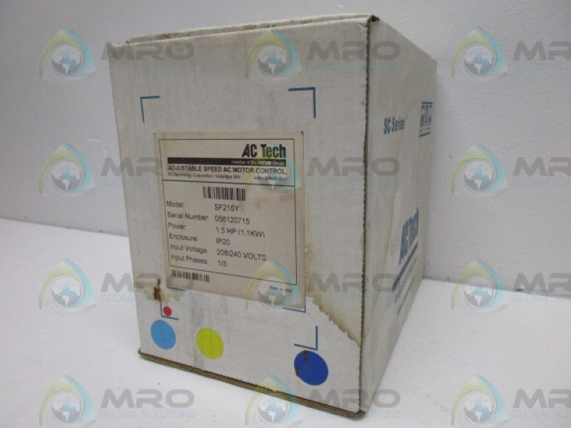 AC TECH SF215Y MOTOR CONTROL 1.5HP AC *NEW IN BOX*