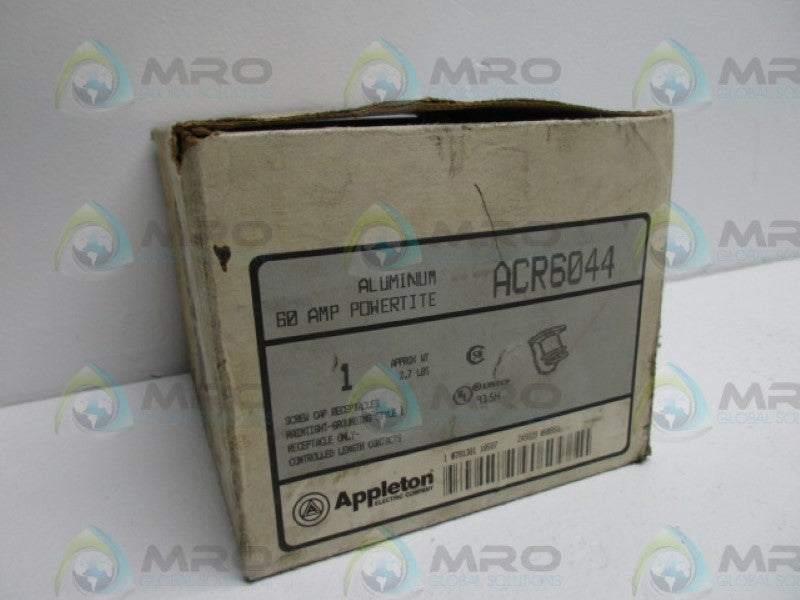 APPLETON ACR6044 RECEPTACLE *NEW IN BOX*