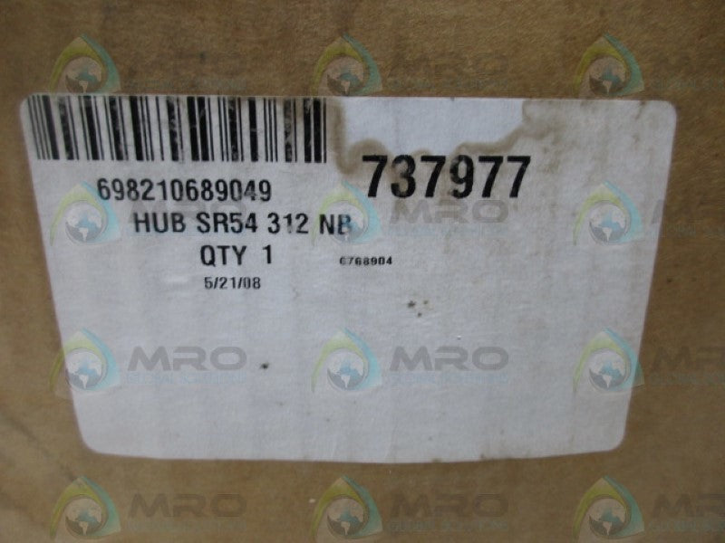 INDUSTRIAL MRO 698210689049 HUB * FACTORY SEALED *