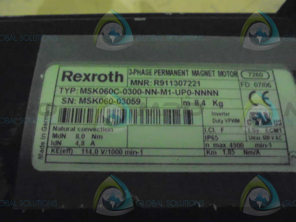 REXROTH MSK060C-0300-NN-M1-UP0-NNNN SERVO MOTOR *NEW NO BOX*