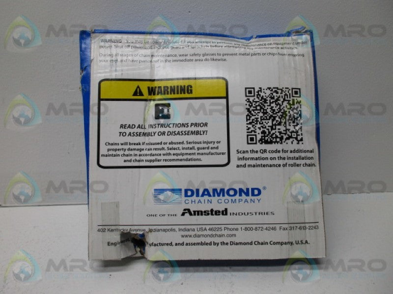 DIAMOND X-5550-010 ROLLER CHAIN 10' * FACTORY SEALED *