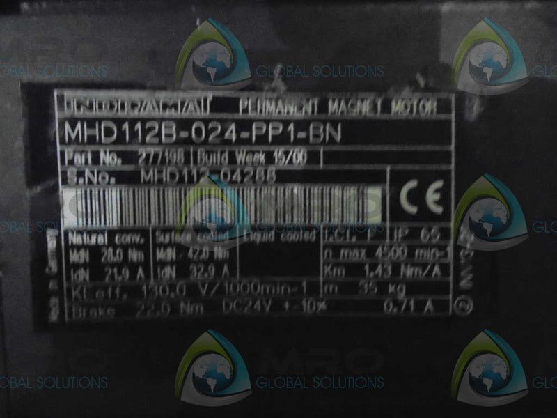INDRAMAT MHD112B-024-PP1-BN SERVO MOTOR *NEW NO BOX*