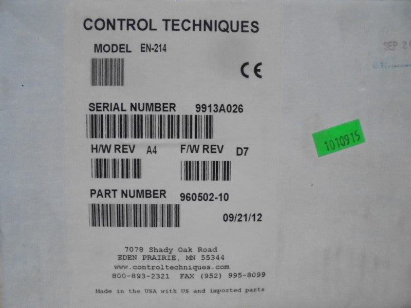 CONTROL TECHNIQUES EN-214 NSMP