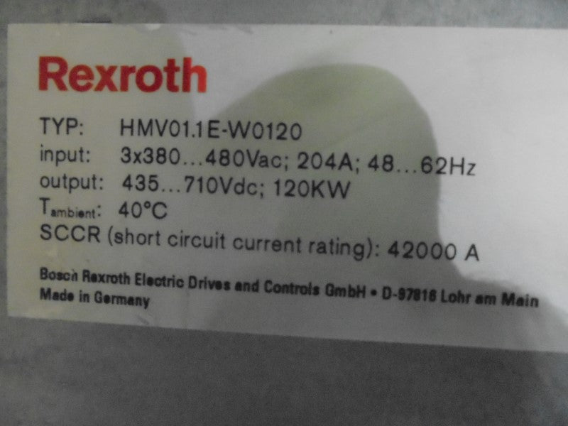 REXROTH R911297425 (HMV01.1E-W0120-A-07-NNNN) NSNP