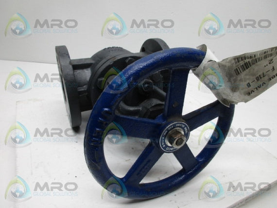 NIBCO F-718-B GLOBE VALVE 2" * NEW NO BOX *