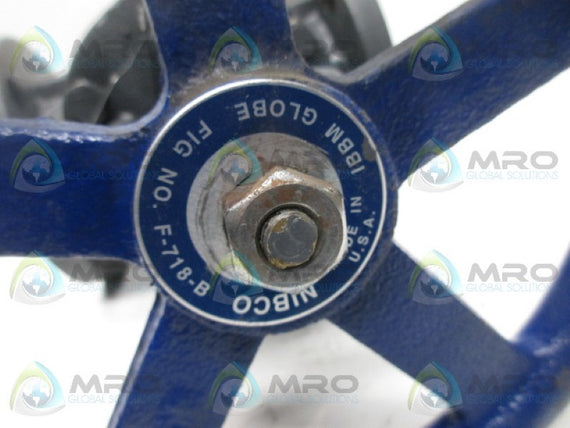 NIBCO F-718-B GLOBE VALVE 2" * NEW NO BOX *