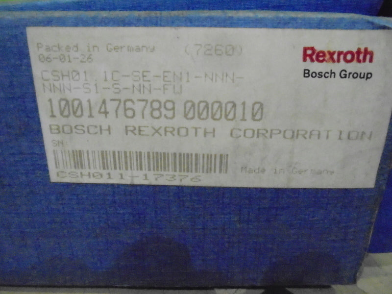 REXROTH INDRAMAT CSH01.1C-SE-EN1-NNN-NNN-S1-S-NN-FW NSMP