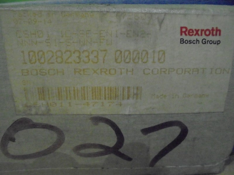 REXROTH INDRAMAT CSH01.1C-SE-EN1-EN2-NNN-S1-S-NN-FW NSMP
