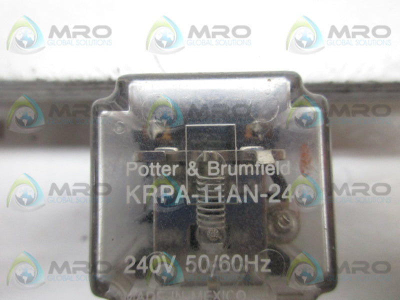 POTTER & BRUMFIELD KRPA-11AN-240 RELAY 240V  UNMP