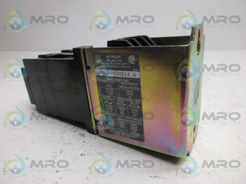 ALLEN BRADLEY 700DC-P600Z14 SER A  UNMP