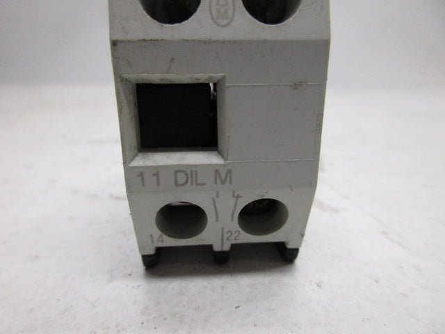 KLOCKNER MOELLER 11DILM AUXLIARY CONTACT BLOCK * USED *