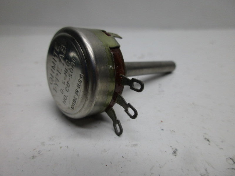OHMITE CU-5041 POTENTIOMETER 0.5-MEG  UNMP