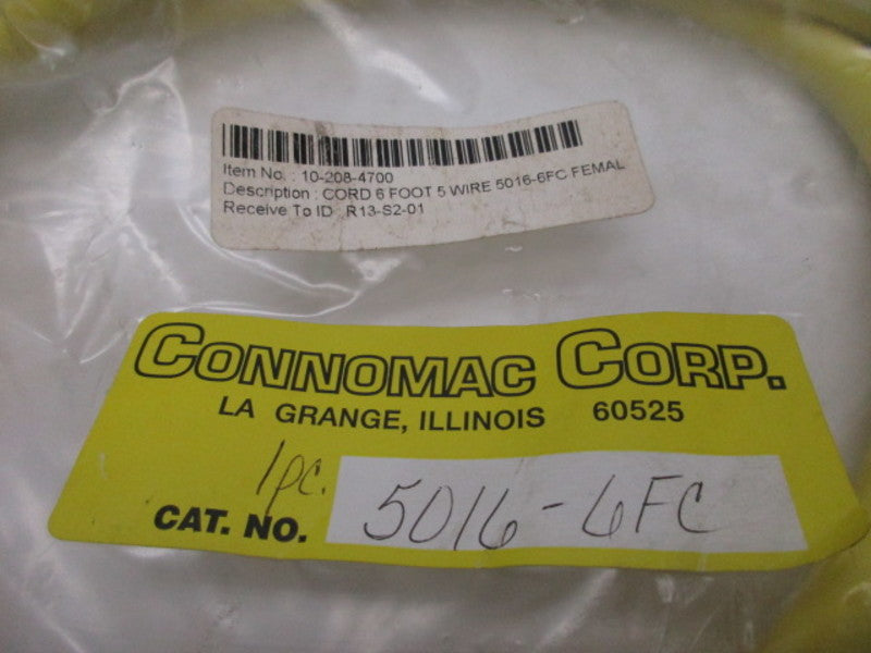 CONNOMAC CORP 5016-6FC CABLE * NEW IN FACTORY BAG *