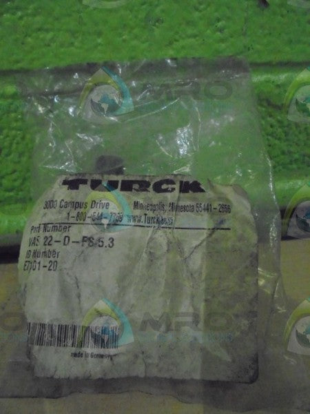 TURCK VAS 22-D-FS 5.3 VALVE PLUG * NEW IN FACTORY BAG *