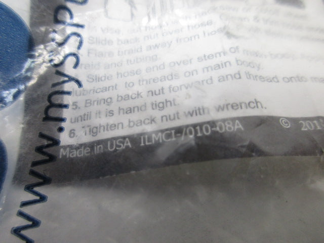 SSP ILMCI/010-08A U BUILD HOSE FITTING * NEW IN ORIGINAL PACKAGE *