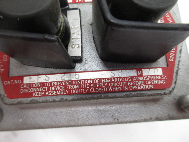 CROUSE HINDS EFS215 PUSH BUTTON STATION  UNMP