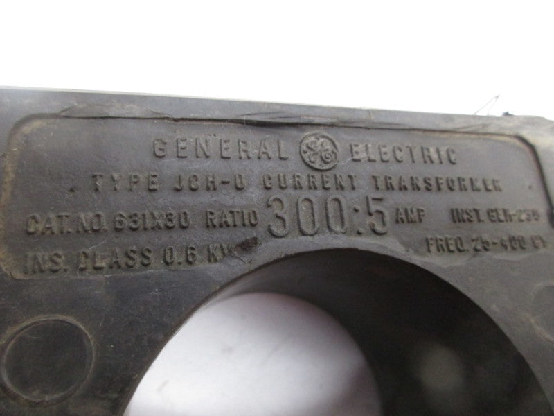 GENERAL ELECTRIC JCH-0 631X30 RATIO 300:5A CURRENT TRANSFORMER  UNMP