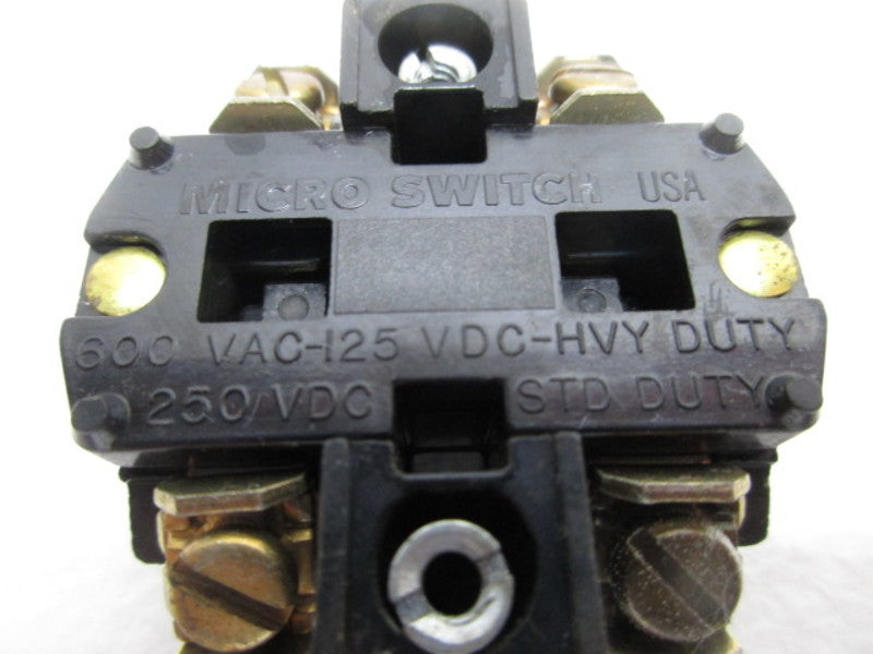 MICRO SWITCH PTCC CONTACT BLOCK  UNMP
