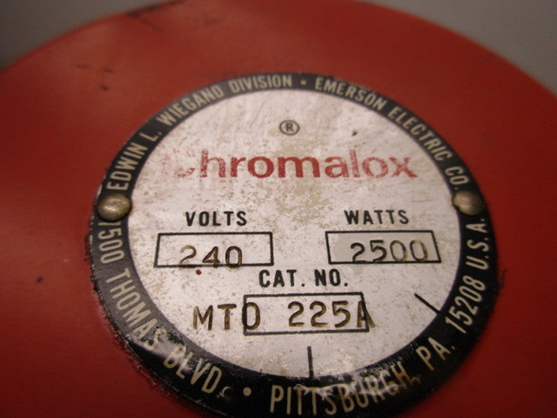 CHROMALOX MTO225A SCREW PLUG IMMERSION HEATER 240V 2500W  UNMP