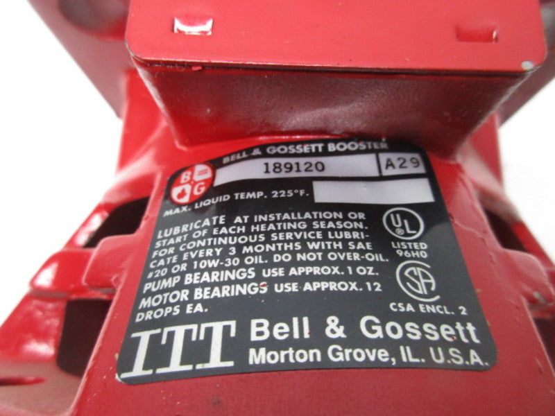 BELL & GOSSETT 189120 BEARING ASSEMBLY * USED * – MRO Global