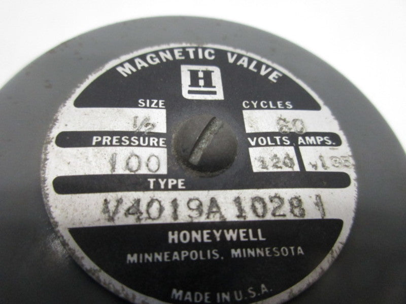 HONEYWELL V4019A10281 MAGNETIC VALVE 1/2"  UNMP