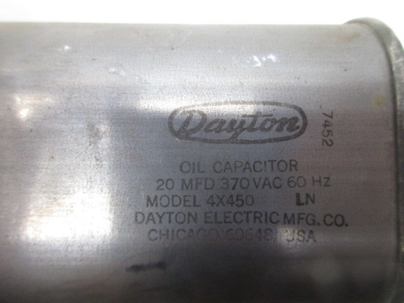 DAYTON 4X450 OIL CAPACITOR  UNMP
