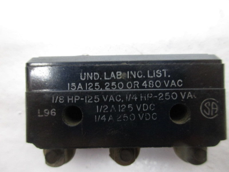 MICRO SWITCH BZ-R86-P5 LIMIT SWITCH  UNMP