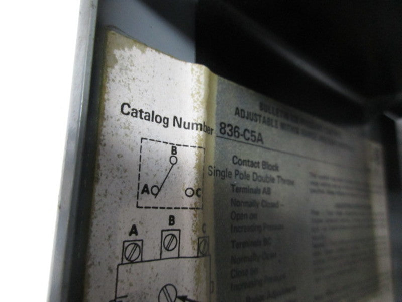 INDUSTRIAL SPARE PART 836-35A SER.A PRESSURE CONTROL  UNMP