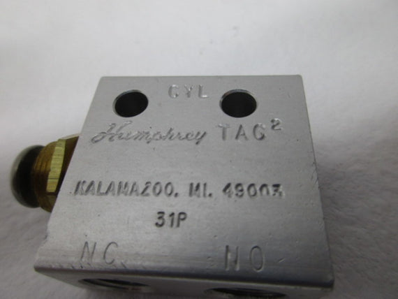 HUMPHREY 31P PNEUMATIC VALVE * USED *