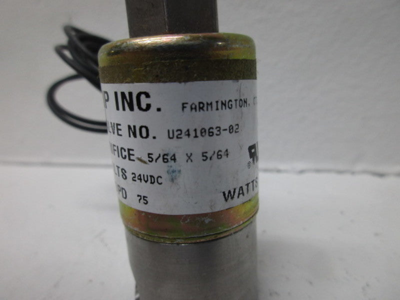 NORGREN U241063-02 5/64X5/64 24VDC VALVE  NSNP