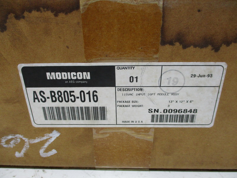 MODICON AS-B805-016 * FACTORY SEALED *